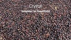  Presentation with ethiopia - Presentation design featuring coffee-cherries-being-dried background and a dark gray colored foreground