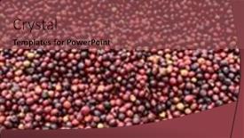  Presentation with ethiopia - Slide set enhanced with coffee-cherries-being-dried background and a violet colored foreground