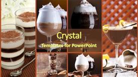  Presentation with fragrant - Slide set consisting of coffee cocktails collage background and a tawny brown colored foreground