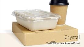  Presentation with food white - Cool new presentation theme with coffee-cup-and-food-boxes backdrop and a lemonade colored foreground