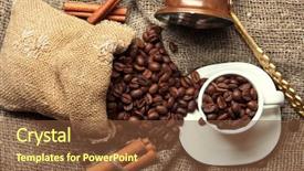  Presentation with coffee cup diary - Beautiful PPT layouts featuring coffee cup and metal turk backdrop and a tawny brown colored foreground