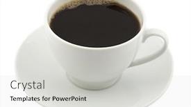 Presentation with coffee cup - Amazing theme having coffee-cup-isolated-on-white backdrop and a light gray colored foreground