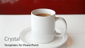  Presentation with black ceramic - Presentation theme with coffee-cup-of-coffee-coffee background and a white colored foreground
