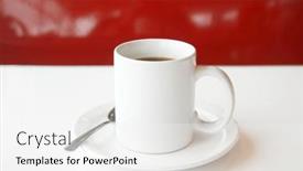  Presentation with black ceramic - Presentation design with coffee-cup-of-coffee-coffee background and a white colored foreground