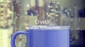  Presentation with rainy day - Slide deck consisting of coffee cup on a rainy day on window background background and a gray colored foreground