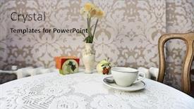  Presentation with coffee cup - PPT layouts enhanced with coffee-cup-with-vase background and a  colored foreground