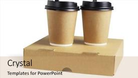  Presentation with pizza - Amazing presentation having coffee cups and pizza box backdrop and a coral colored foreground