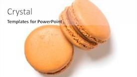  Presentation with flavor - Audience pleasing theme consisting of coffee-flavor-macarons-top-view backdrop and a white colored foreground