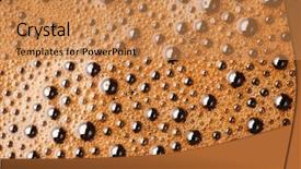  Presentation with foam - Presentation theme featuring coffee foam texture background and a coral colored foreground