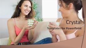  Presentation with living room - PPT theme consisting of man with a gun background and a dark gray colored foreground