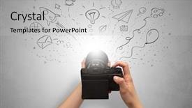  Presentation with doodle - Theme with coffee gallery - naked hand photo shooting background and a  colored foreground