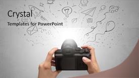  Presentation with stopping school shooting attacks - Audience pleasing presentation theme consisting of coffee gallery - naked hand photo shooting backdrop and a  colored foreground