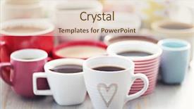  Presentation with coffee cup - Audience pleasing slides consisting of coffee in different cup backdrop and a lemonade colored foreground