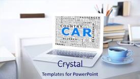  Presentation with coffee cup - Audience pleasing PPT theme consisting of coffee indoors car word collage backdrop and a lemonade colored foreground