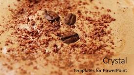  Presentation with cocktail - Slides featuring coffee liquor - espresso cocktail close-up background and a  colored foreground