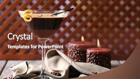  Presentation with mocktails and cocktail - Cool new presentation with coffee liquor - espresso cocktail served on table backdrop and a tawny brown colored foreground
