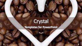  Presentation with coffee - Beautiful presentation theme featuring coffee love backdrop and a tawny brown colored foreground