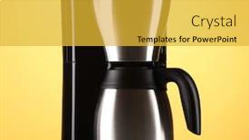  Presentation with coffee - Cool new presentation design with sexy handsome young man with a shaving foam backdrop and a lemonade colored foreground