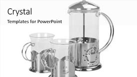  Presentation with coffee - Slide deck consisting of coffee-maker-with-coffee-cups background and a white colored foreground