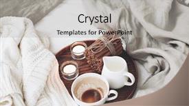  Presentation with milk tea - Slides enhanced with coffee milk cinnamon sticks background and a light gray colored foreground