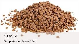  Presentation with coffee beans on a white - Slide deck enhanced with coffee on the white background and a lemonade colored foreground