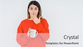  Presentation with coffee cup diary - Audience pleasing presentation theme consisting of coffee over isolated background cover backdrop and a white colored foreground