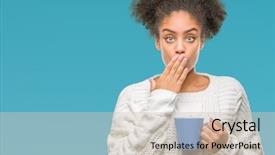  Presentation with coffee cup - Presentation having coffee over isolated background cover background and a soft green colored foreground