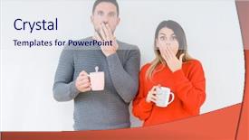  Presentation with cup coffee - Colorful PPT layouts enhanced with coffee over isolated background cover backdrop and a sky blue colored foreground