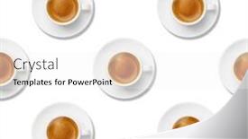  Presentation with minimal - Slides consisting of coffee-pattern-cup-of-coffee background and a white colored foreground