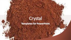  Presentation with coffee powder in machine - Slide set enhanced with coffee powder isolated background and a tawny brown colored foreground