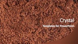  Presentation with powder - Amazing presentation design having coffee powder texture close up backdrop and a tawny brown colored foreground