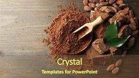  Presentation with coffee chocolate - Beautiful PPT layouts featuring coffee pralines - aromatic cocoa and chocolate backdrop and a tawny brown colored foreground