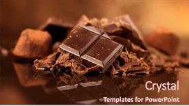  Presentation with chocolate - Colorful presentation enhanced with coffee pralines - assorted chocolate candies chocolate sweets backdrop and a tawny brown colored foreground