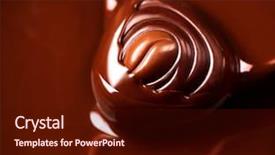  Presentation with chocolate milk - Audience pleasing presentation consisting of coffee pralines - chocolate praline chocolates background chocolate backdrop and a  colored foreground