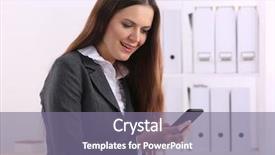  Presentation with young - PPT layouts having coffee principal - young businesswoman holding disposable cup background and a  colored foreground