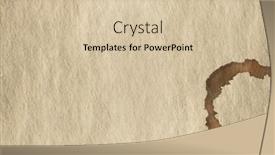  Presentation with old paper - Colorful slide deck enhanced with coffee-stain-on-old-paper backdrop and a soft green colored foreground