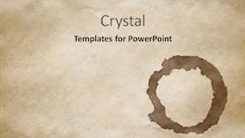  Presentation with old paper - Colorful PPT theme enhanced with coffee-stain-on-old-paper backdrop and a lemonade colored foreground