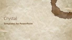  Presentation with old paper - Slide set having coffee-stain-on-old-paper background and a lemonade colored foreground