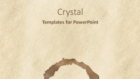  Presentation with old paper - Beautiful theme featuring coffee-stain-on-old-paper backdrop and a lemonade colored foreground