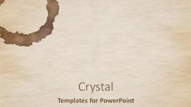  Presentation with old paper - Amazing presentation design having coffee-stain-on-old-paper backdrop and a lemonade colored foreground