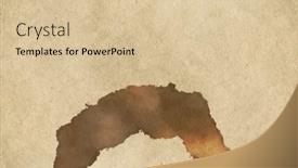  Presentation with old paper - Presentation design with coffee-stain-on-old-paper background and a lemonade colored foreground