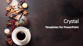  Presentation with waffles - Audience pleasing presentation design consisting of coffee sweets and waffles backdrop and a  colored foreground