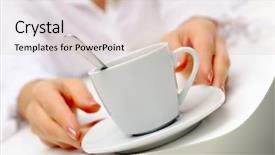  Presentation with tea and coffee - Amazing PPT layouts having coffee time backdrop and a  colored foreground