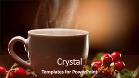  Presentation with tree silhouette - Beautiful slide set featuring coffee tree over wooden background backdrop and a tawny brown colored foreground