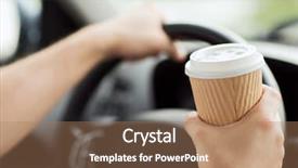  Presentation with vehicle - PPT layouts with boost up - transportation and vehicle concept background and a coral colored foreground