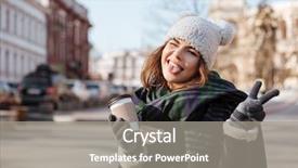  Presentation with cup coffee - Audience pleasing PPT layouts consisting of coffee winking and showing tongue backdrop and a  colored foreground