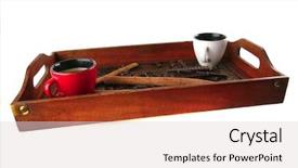  Presentation with coffee chocolate - PPT theme with coffee-with-chocolate-and-cinnamon background and a lemonade colored foreground