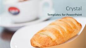  Presentation with puff pastry - Beautiful theme featuring coffee with puff pastry backdrop and a lemonade colored foreground