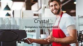  Presentation with pen laptop coffee cup clips - Cool new presentation with coffee with the coffee machine backdrop and a lemonade colored foreground