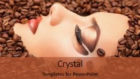  Presentation with beauty - Amazing PPT layouts having coffee woman beauty face beautiful backdrop and a  colored foreground